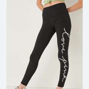 Pink Cotton Leggings